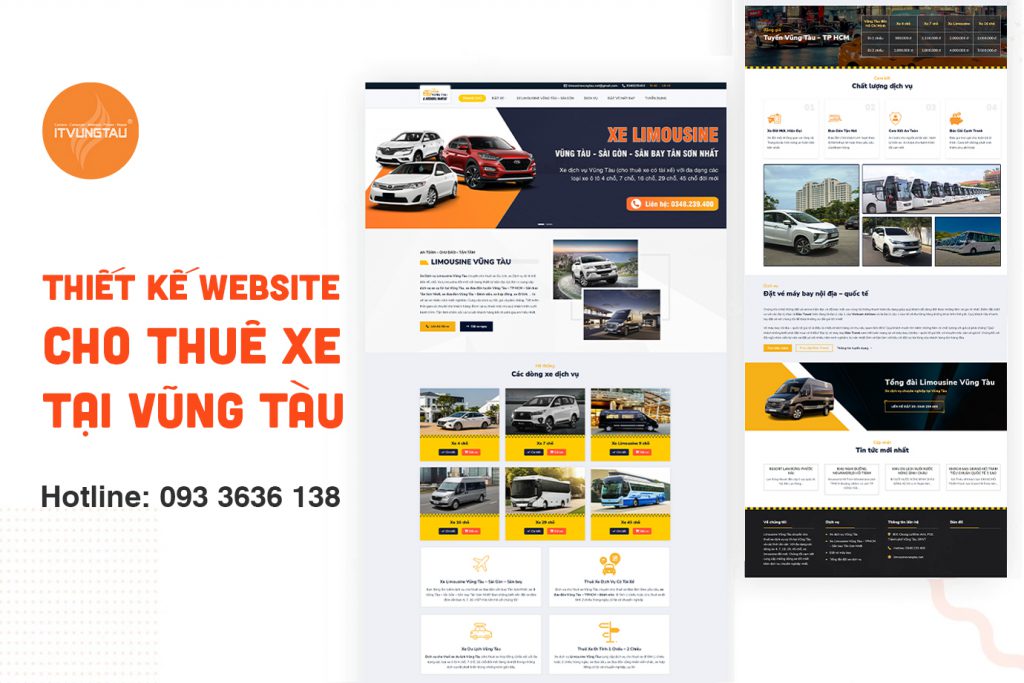 Thiết kế website cho thuê xe tại Vũng Tàu
